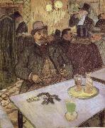 Lautrec-s Monsieur Boileau at the Cafe unknow artist